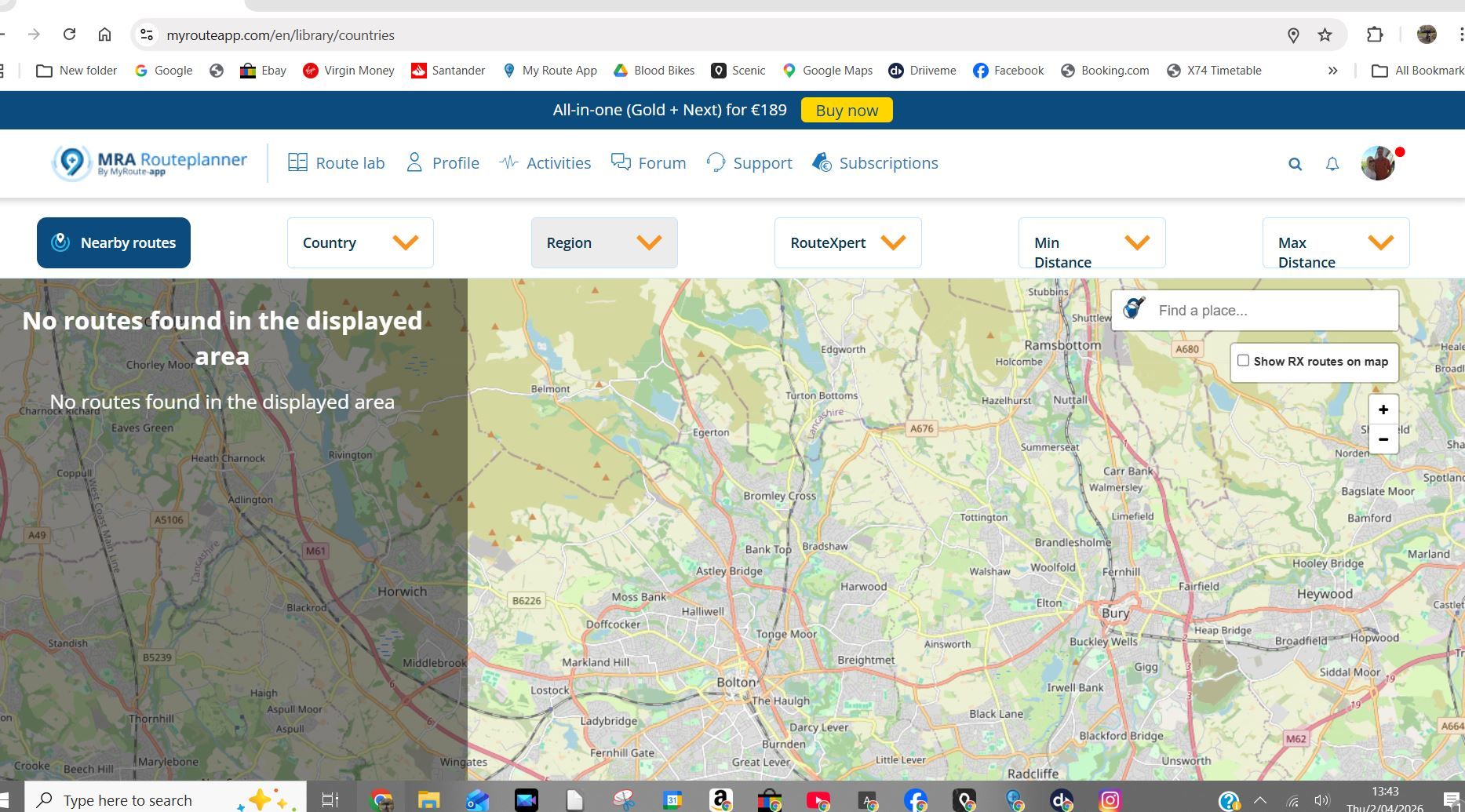 Myrouteapp library screen.JPG